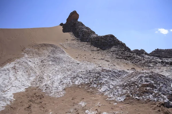 Valle Del Luna Κοιλάδα Του Φεγγαριού Ατακάμα Χιλή — Φωτογραφία Αρχείου