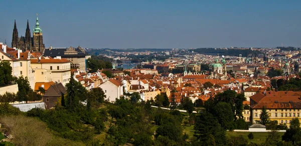 Bild Gamla Slottet Prag Ovanför Staden — Stockfoto