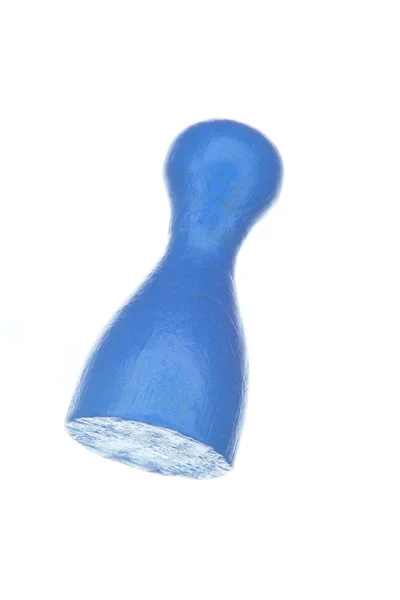 Sello Azul Goma Con Una Gota Papel — Foto de Stock