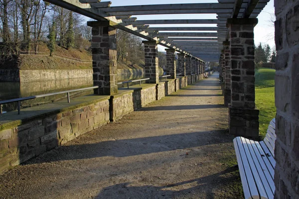 Pergola Kurparku Špatné Pyrmont — Stock fotografie