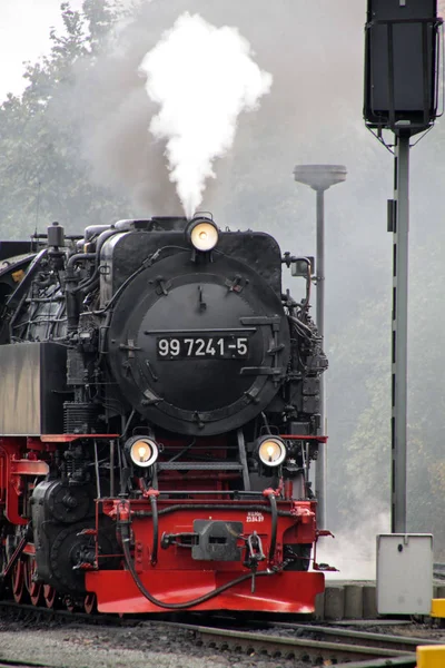 Locomotiva Vapore Dell Harzer Schmalspurbahnen — Foto Stock