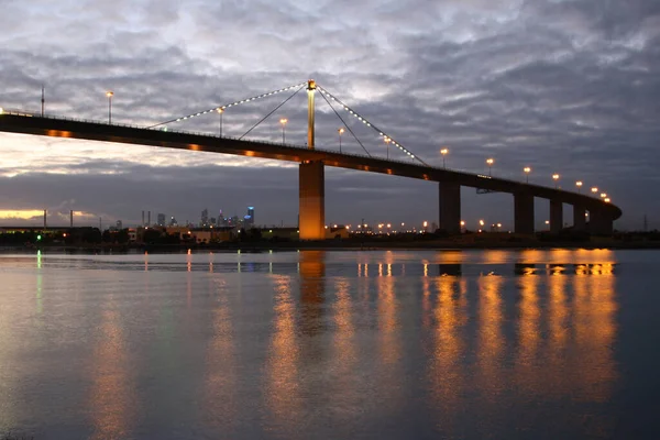 Ponte Del Cancello Ovest Alla Città Melbourne — Foto Stock