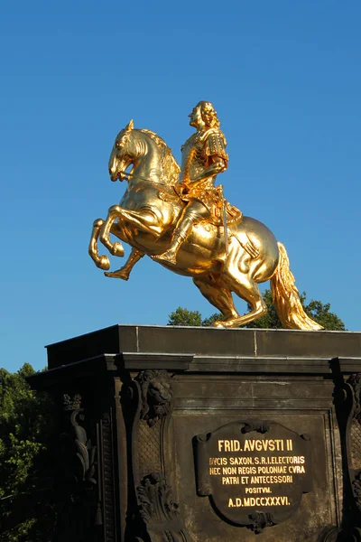 Sculpture Cheval Dans Ville Madrid — Photo