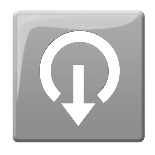 Login Button Icon Illustration — стоковое фото