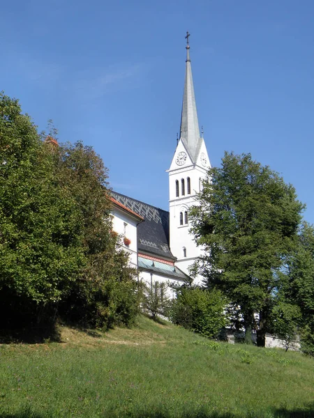 Novogotický Kostel Zasvěcený Martinovi Bledě Byl Postaven Roce 1905 — Stock fotografie