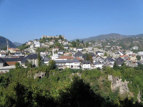 stock image Jajce is  located in the central part of Bosnia and Herzegovina, in the Bosanska Krajina region. It is on the crossroads between Banja Luka, Mrkonjic Grad and Donji Vakuf, on the confluence of the rivers Pliva and Vrbas.