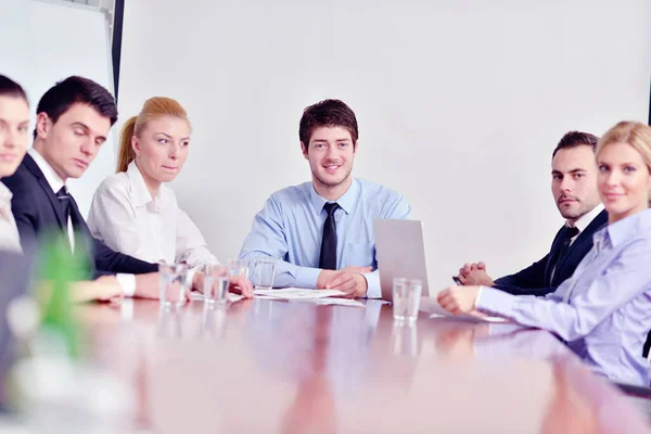 Group Happy Young Business People Meeting Office — Stock Photo, Image