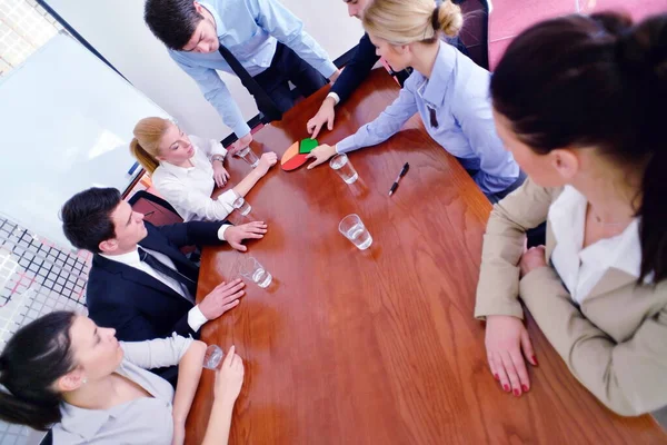 Group Happy Young Business People Meeting Office — Stock Photo, Image