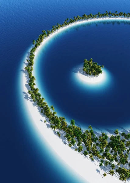 Desert Island Concept Arched — Stock Photo, Image