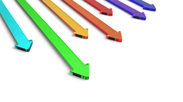 Flechas Coloridas Aisladas — Foto de Stock