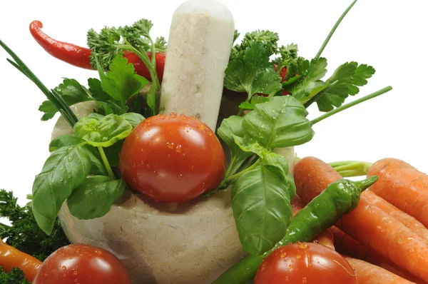 Sayuran Dan Keju Segar — Stok Foto