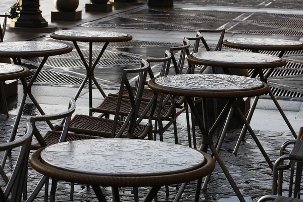 Journée Pluie Place Carrousel Paris — Photo