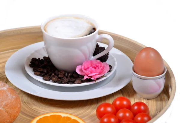 Сніданок Кава Сік — стокове фото