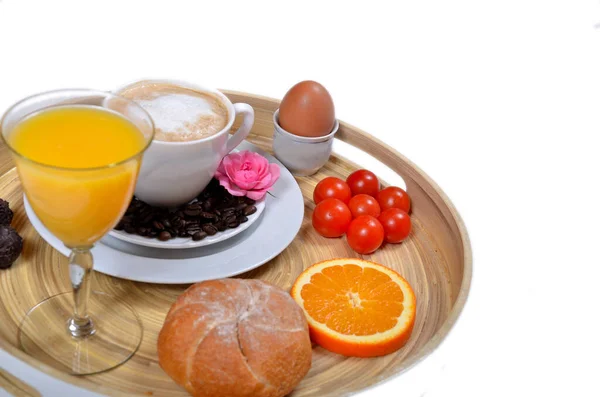 Colazione Caffè Succo Frutta — Foto Stock