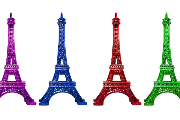 Eiffelturm Isoliert Auf Weiß — Stockfoto