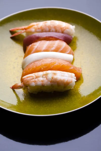 Sushi Asiatique Fruits Mer — Photo