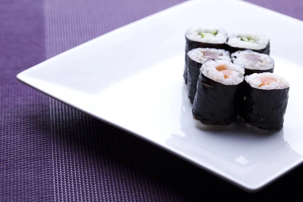 Sushi Traditionele Japanse Gerechten — Stockfoto
