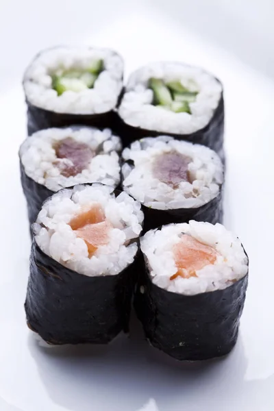 Sushi Comida Tradicional Japonesa — Fotografia de Stock
