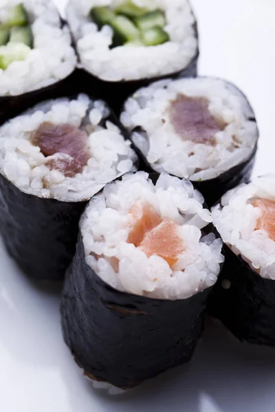 Tradycyjne Japońskie Jedzenie Sushi — Zdjęcie stockowe