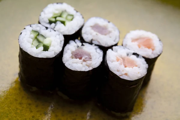 Tradycyjne Japońskie Jedzenie Sushi — Zdjęcie stockowe