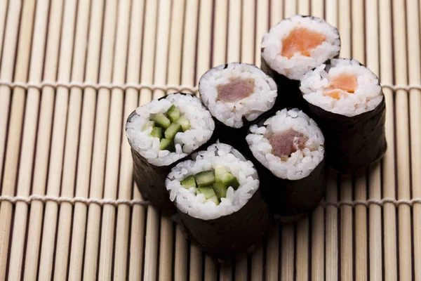 Sushi Azjatyckie Owoce Morza — Zdjęcie stockowe