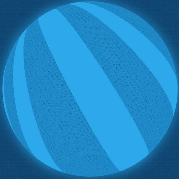 Illustration Einer Blauen Kugel Als Hintergrund — Stockfoto