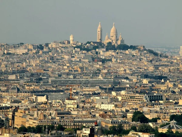 エッフェル塔からパリ市内の航空ビュー フランス — ストック写真
