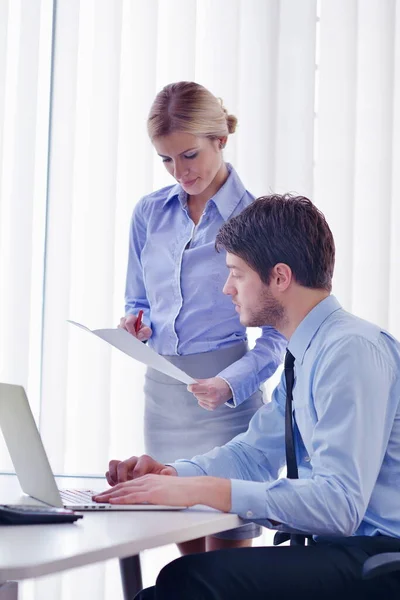 Group Happy Young Business People Meeting Office — Stock Photo, Image