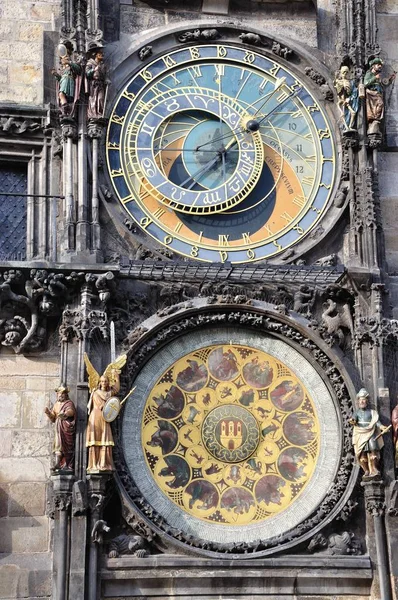 Famoso Reloj Astronómico Praga — Foto de Stock