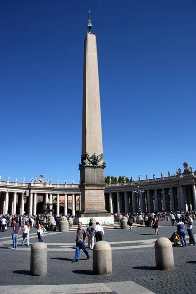 Obeliszk Szent Péter Téren Rómában — Stock Fotó