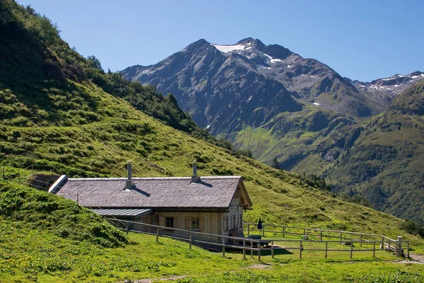 Vista Panorámica Del Majestuoso Paisaje Los Alpes — Foto de Stock