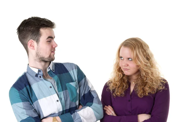 Young Couple Quarreling Together — Stock Photo, Image