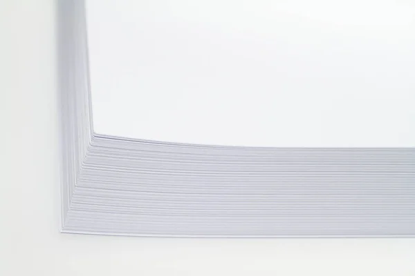 200 New White Paper Sheets Superimposed — Stock Photo, Image