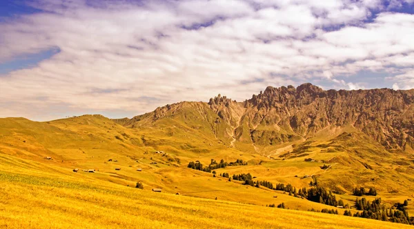 Ross Fogak Alpe Siusi Felett — Stock Fotó