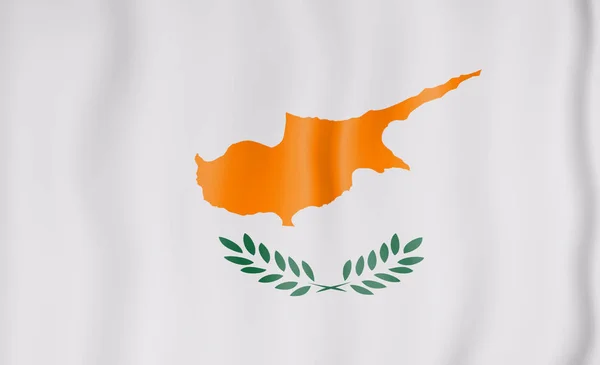 塞浦路斯国旗 国家国旗 — 图库照片