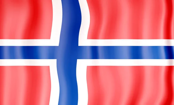 Flagge Norwegens Hintergrund Nahaufnahme — Stockfoto