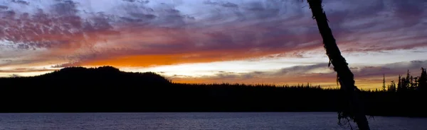 Sol Pone Sobre Lago Olallie Oregon —  Fotos de Stock