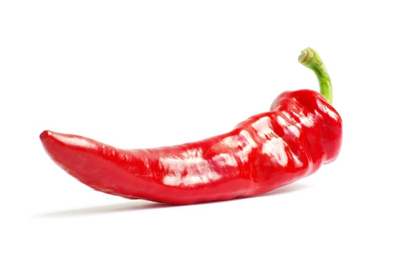 Frische Rote Paprika Auf Einem Weißen — Stockfoto