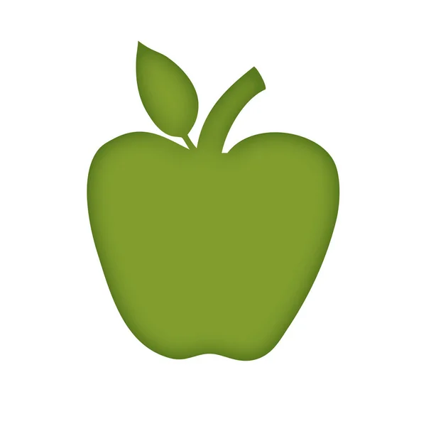 Äpple Ikon Vektor Illustration — Stockfoto