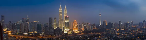 Vista Panorâmica Majestosa Cidade Urbana — Fotografia de Stock