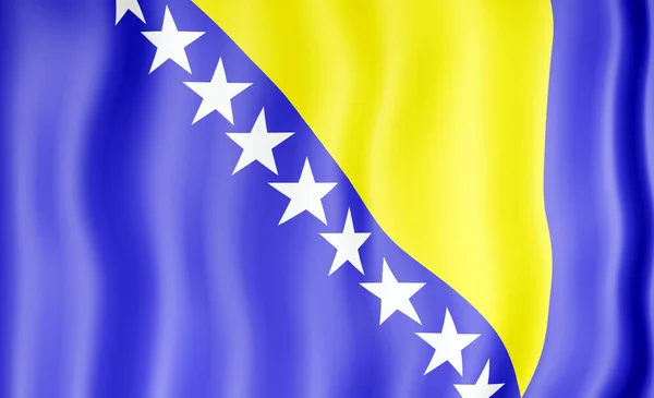 Bandiera Bosnia Bandiera Campagna — Foto Stock