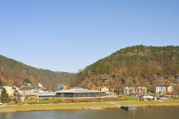 Bad Schandau Una Ciudad Balneario Alemania Sur Del Estado Libre — Foto de Stock