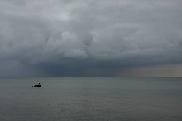 Nuvole Tempesta Sul Mare — Foto Stock