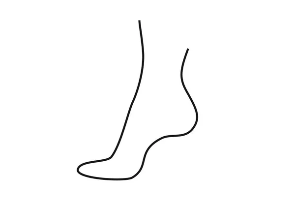 Foot Design Drawing Woman Shoe High Heeled Shoe — Stock Photo, Image