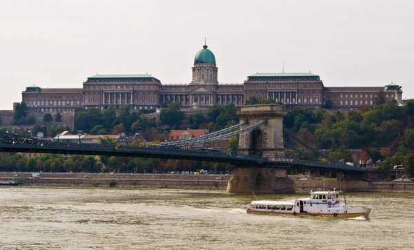 Lánchíd Vár Budapest — Stock Fotó