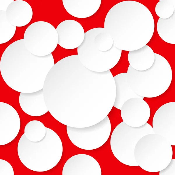 Безшовні Кола Текстури Ілюстрація Дизайну Червоному Тлі — стокове фото