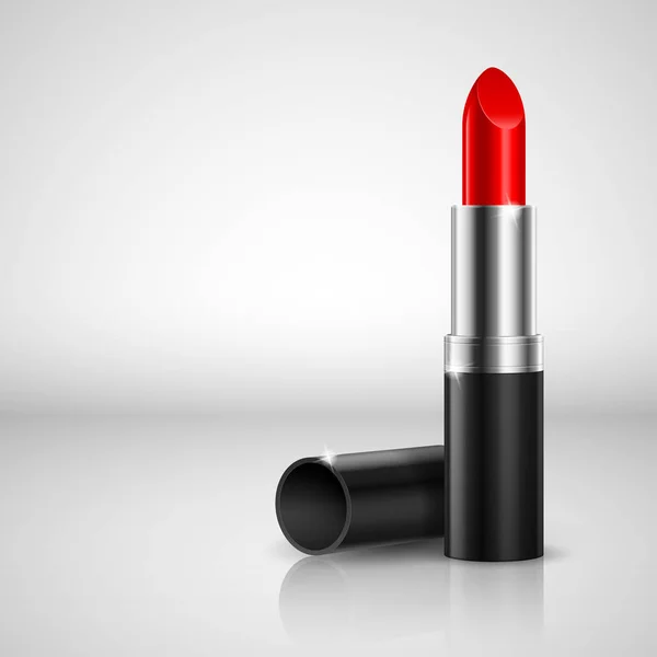 Realistische Lippenstift Illustratie Witte Achtergrond Voor Design — Stockfoto