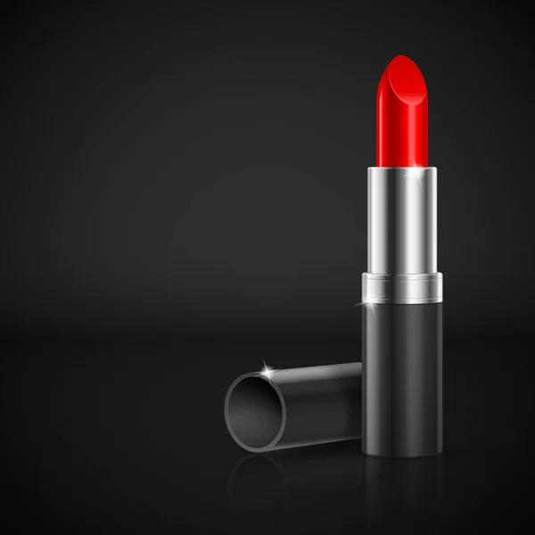 Lipstick Illustration Black Background Design — Stock Photo, Image