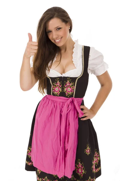 Daumen Hoch Dirndl — Stockfoto