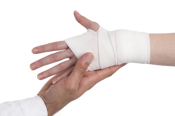 Supply Injured Hand — Stock Photo, Image